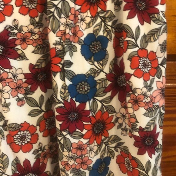 Loft Beach Floral Faux Wrap Skirt - Picture 3 of 4